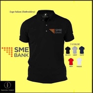 Microfiber Quick dry Jersi Jersey Polo T Shirt Logo Sulam Embroidery SME BANK Dry Fit FF90