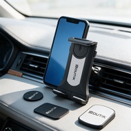 2 In 1 CD Slot Car Tablet Phone Holder Adjustable Magnetic Mount Stand for 3.5-10.5" Smartphone iPad
