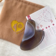 Grey Agate Gua Sha กัวซา หิน เกรย์ อาเกต นวดหน้า เกรดคัดพิเศษ