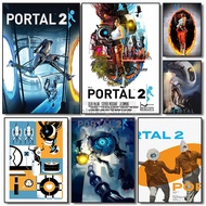 Video Game Portal 1 & 2 Posters, Shooting & Puzzle Games, High-Definition Prints, Home Living Room B