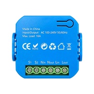 Tuya Smart ZigBee Switch Module 2 Way Light Control Timing Dual Control 16A Energy Monitor for Home