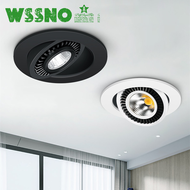 [wssno] Spot Led Downlight Recessed Ceiling Lamp 7W 12W 15W Dimmable white black Indoor Led Spot Light 360° Adjustable For Living Room