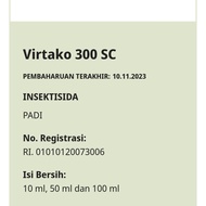 Virtako 300 Sc Isi 100 Ml Insektisida Produksi Syngenta Untuk Padi Dan Sayuran Daun Special Promo..!