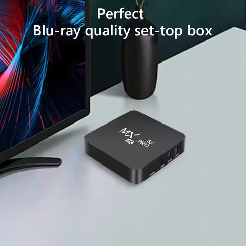 4K Android TV Box with Dual WiFi Android 12 Media Player Support TF Card USB 2.0 Quad Core RK3228A T