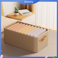 《penstok》 Foldable Clothing Organizer Clothes Compartment Organizer Capacity Foldable Clothes Storage Box with Drawer Design Breathable Organizer for Closet Handle Southeast