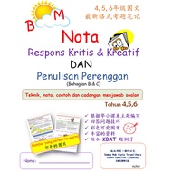 Nota dan latihanBahasa Melayu Respons Kritis& Kreatif DAN Penulisan Perenggan 4,5,6年级国语最新考题BHG B&C