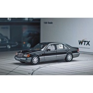 Mybeautyhouse WTX 1:64 1994 Black Benz 600Sel W140 Sedan Classic Model Diecast Collect Display Metal