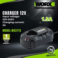 WORX Genuine WA3713 12V Pengecas Bateri 1.5A | 12V Battery Charger 1.5A