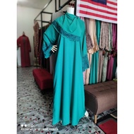 [READY STOCK MALAYSIA] ABAYA DUBAI JENIS JUBAH SARUNG. ABAYA RENDA LACE SULAM.