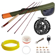 Aventik Whisperer Fly Fishing Rod 4 Pieces, 6FT 0/1/2/3wt, 7FT 3/4wt, 24T Corbon Fiber Fast Action S
