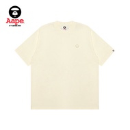 เสื้อยืดแขนสั้นผู้ชาย Aape ฤดูใบไม้ผลิและฤดูร้อนปี 2021 ลายเสื้อที่ปักลายตัวอักษรแบบเรียบง่ายและทันส