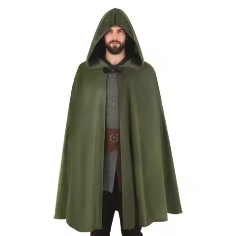 Hood Cape Cloak Adult Witch Elf Wizard Pirate Outfit Hobbit Ranger Halloween Elven Robin Hood Costum