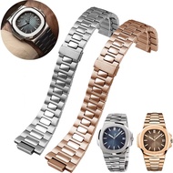 For Patek Philippe Nautilus Strap 5726 5711/1A010 25 Convex 13mm fine stainless steel men's watchban