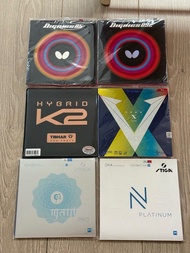 全新膠皮 套膠 正手 反手 乒乓球拍 乒乓球 膠皮 D09C D05 K2 天V 彩V 咒語Pro M 白金DNA M 海上明月海夫膨脹油Joola Tihbar NOT 紅雙喜 省狂 國狂 K3Pr