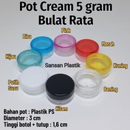 5 gram flat round cream pot 5 gram flat round cream pot