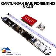 GANTUNGAN Clothes Hanger 5 Hooks Room Wall Stainless Steel Eak Eak