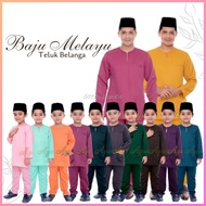 Baju Melayu Teluk Belanga L1002 - Dark Grey/Purple/Carrot Milk/Dusty Purple/Pink Berry/Dark Brown/Gold (Size XS-2XL)