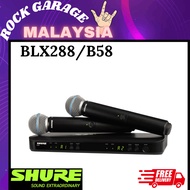 Shure BLX288/B58 Dual Channel Handheld Wireless Microphone System ( BLX288 B58 / BLX288B58 )