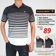 KANGAROO Men’s Signature Ultra Soft Cotton Collar Polo T-Shirt ( KCTA 1352 ) Plus Size Available 2XL, 3XL, 4XL, 5XL