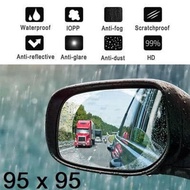 Round WATERPROOF Car Rearview Mirror FILM Sticker UK 95X95