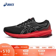 亚瑟士ASICS男鞋跑步鞋舒适透气运动鞋稳定支撑跑鞋 GT-1000 11 黑色/红色 42.5