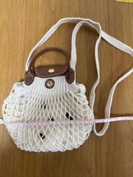 Longchamp 網袋斜孭袋（連marimekko內袋）