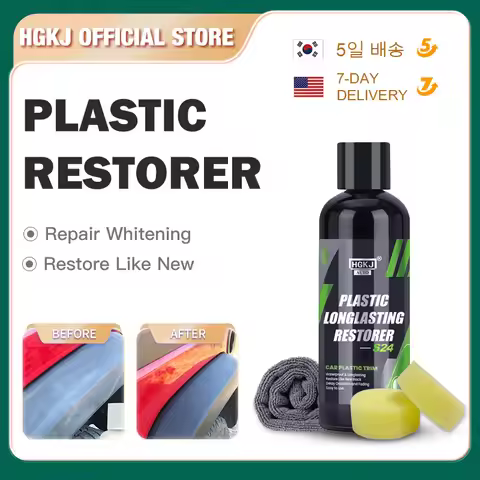 Plastic Renovator Coating For Auto Plastic Rubber Repair Clean Restore Gloss Black Shine Seal Bright