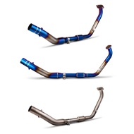 Suitable for Motorcycle MT15 R15V3 R15V4 Modified Front Exhaust Stainless Steel/Titanium Alloy Front