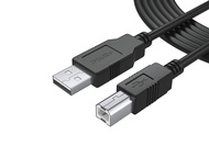 12Ft Extra Long USB-Printer-Cable 2.0 for HP OfficeJet Laserjet Envy, Canon Pixma, Epson Workforce, 