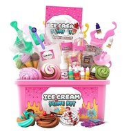 Slime Kit Slime DIY Making Kit For Girls Boys Ice Cream Slime Mermaid Slime Sweet Treat Slime Shimme