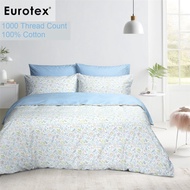 Eurotex, 1000 Thread Count 100% Cotton, Fitted Bedsheet Set / Bedset - Loft Living Cassis