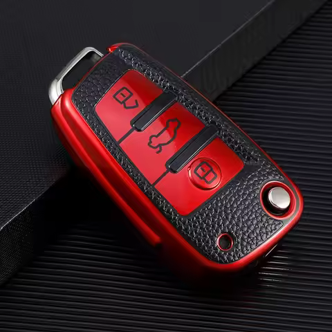 For Audi A3 8L 8P A4 B6 B7 B8 A6 C5 C6 4F RS3 Q3 Q7 TT 8L 8V S3 Key Case Key Cover Shell Hodler Prot