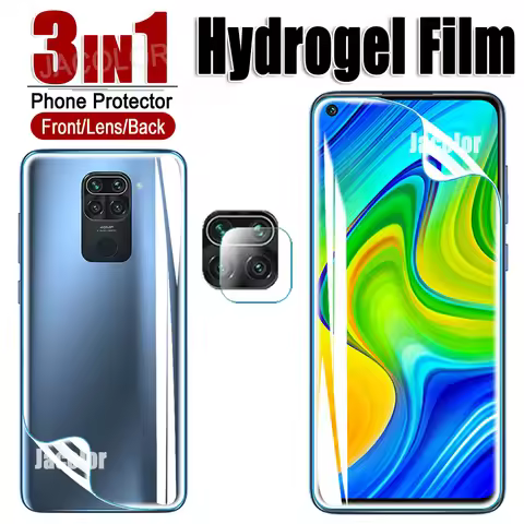 3in1 Front Back Hydrogel Film For Xiaomi Redmi Note 9 9S 9Pro Max Screen Safety Film For Mi Redmi No