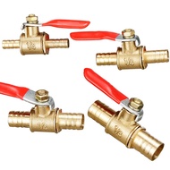 Air Compressor Ball Valve Brass 6/8/10/12mm Threaded Quick Turn On/Off Ball Valve Brass Made