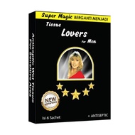 Tissue Magic Lovers For Men isi 6 sachet /Tisu Magic Man Premium Original Tissue Super Magic Power T
