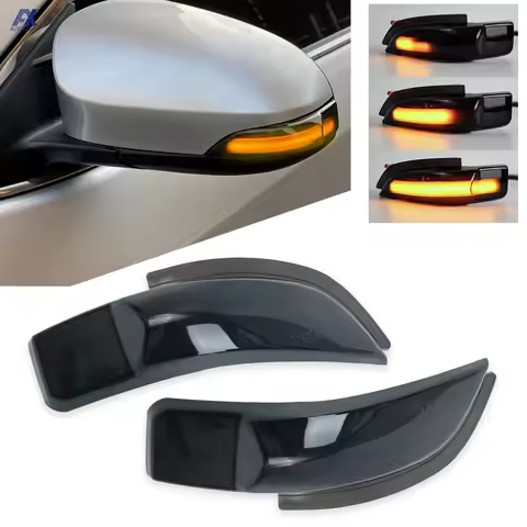 2x Car LED Amber Dynamic Rearview Mirror Light Turn Signal Indicator For Toyota Corolla Yaris XP130