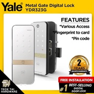 Yale YDR323G Metal Gate Digital Lock (FREE YALE SMOKE DETECTOR)