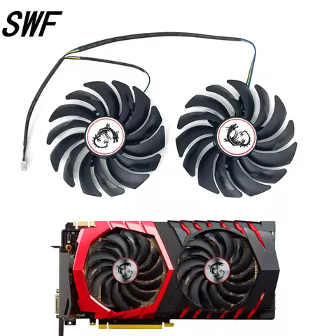 2PCS PLD10010S12HH DC12V 0.40A 4PIN FOR MSI RX 470 480 570 580 GTX 1080Ti 1080 1070 1060 GAMING Grap