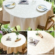 Waterproof Round PVC Tablecloth Rose Print 3D Embossing Rectangle PU Table Cover Mat Dining Party Ta