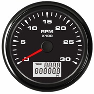 Instrument Panel Tachometers Gauges 85mm 0-3000RPM Rev Counters Tach Sus316L Bezel Revolution Meters