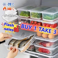 Leakproof Drainable Fridge Box, PP Adjustable Dividers Organizer Fridge Organizer Keep Fresh Safe
