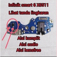 Papan charger Konektor cas Infinix Smart 6 NFC X6511 X6511b / Smart 6