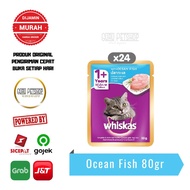 Whiskas Pouch 1 Dus isi 24 Whiskas Makanan Basah Kucing Wet Cat Food