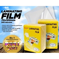 QUAFF LAMINATING FILM 70*100MM 250MICRON