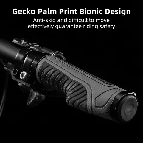 ROCKBROS bicycle double lock handle, soft shock-absorbing rubber bicycle handle, MTB road bicycle er