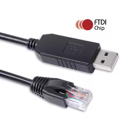 FTDI FT232RL USB RS232 Serial to RJ45 Console Cable for Brocade series Switches/Routers with RJ45 Se