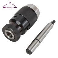 [deevoka] 0-13mm MK2 Auto Tighten Durable Lathe Tool MT2-B16 Arbor Accs Keyless Machine