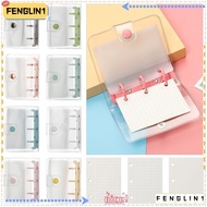 FENGLIN Rings Binder Stationery Mini 3-hole Hand Account Diary File Folder Inner Pages