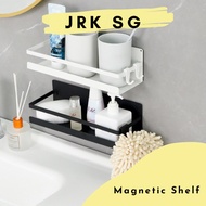 Magnetic Shelf with  Removable Hooks, Perfect Space Saver for Small Kitchen/Apartment