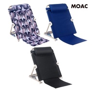 [ Lifting Bed Backrest Sit up Back Rest Foldable Multi Function Bed Chair with Pillow for Dormitory Outdoor Camping